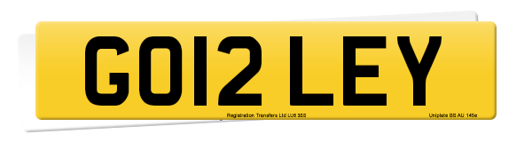 Registration number GO12 LEY